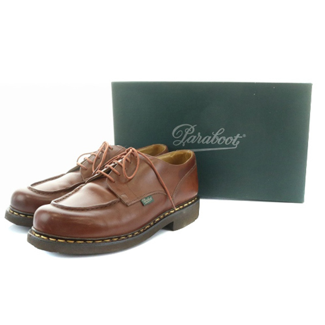 Paraboot(パラブーツ)のパラブーツ Uチップ ビジネスシューズ レザー 7 25.5cm 茶色 メンズの靴/シューズ(ドレス/ビジネス)の商品写真