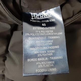 ヘルノ ダウンコート サイズ40 M - 黒