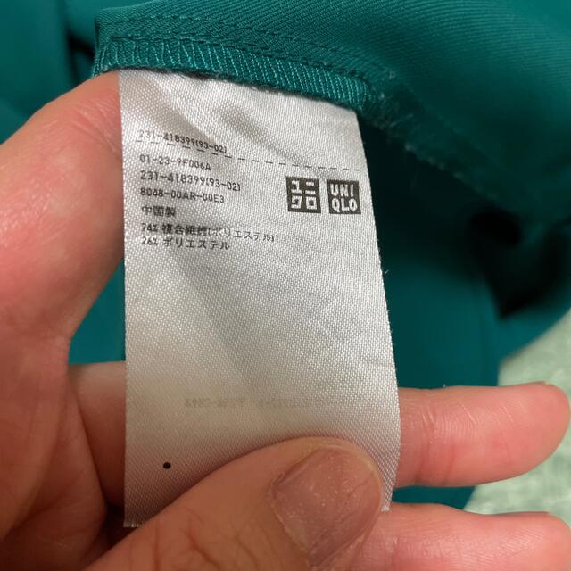 UNIQLO(ユニクロ)のブラウス　グリーン レディースのトップス(シャツ/ブラウス(半袖/袖なし))の商品写真