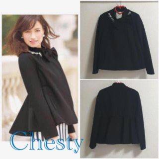 チェスティ(Chesty)のChestyウールコカシミアート◎ジルスチュアート、ランバンオンブルー(その他)