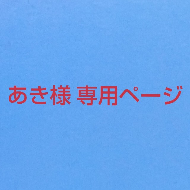 あき様 専用ページ その他のその他(その他)の商品写真