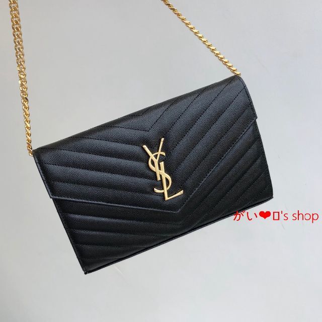 S Lt - SAINT LAURENT イヴサンローラン チェーンウォレットの通販 by