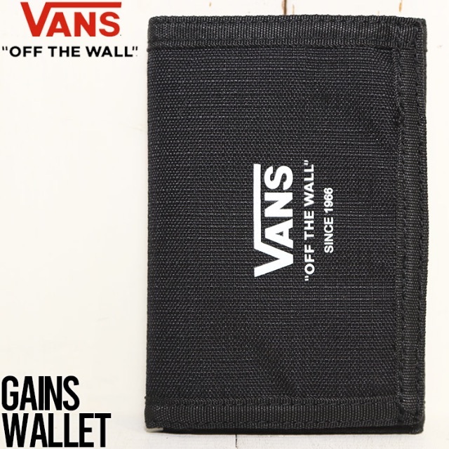 三つ折り財布 ウォレット VANS ヴァンズ GAINES WALLET