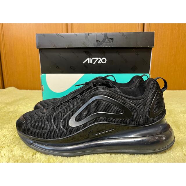 NIKE AIRMAX720 27cm BLACKスニーカー