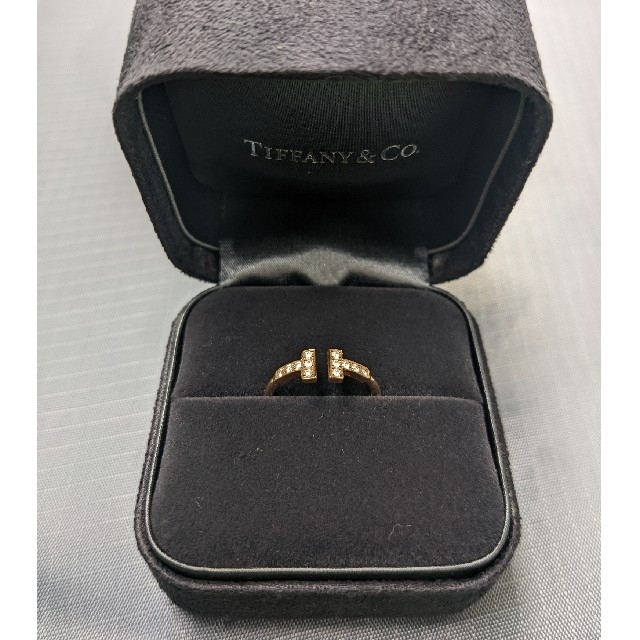 Tiffany & Co.(ティファニー)のTiffany＆Co Tワイヤー ダイヤモンド リング PG 12号 レディースのアクセサリー(リング(指輪))の商品写真
