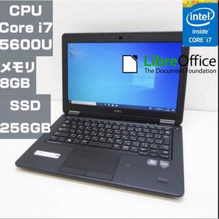DELL - E7250 ノートパソコン Core i7 メモリ8GB SSD 256GB
