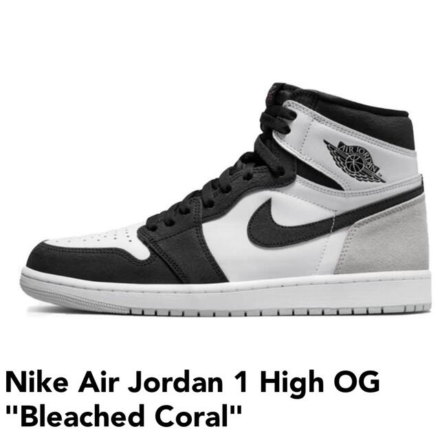 靴/シューズNike Air Jordan 1 High OG Bleached Coral