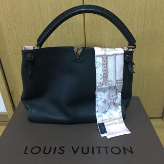 ルイヴィトン(LOUIS VUITTON)のルイヴィトン黒ノワールバッグ　トゥルノン　カプシーヌ超美品(ハンドバッグ)