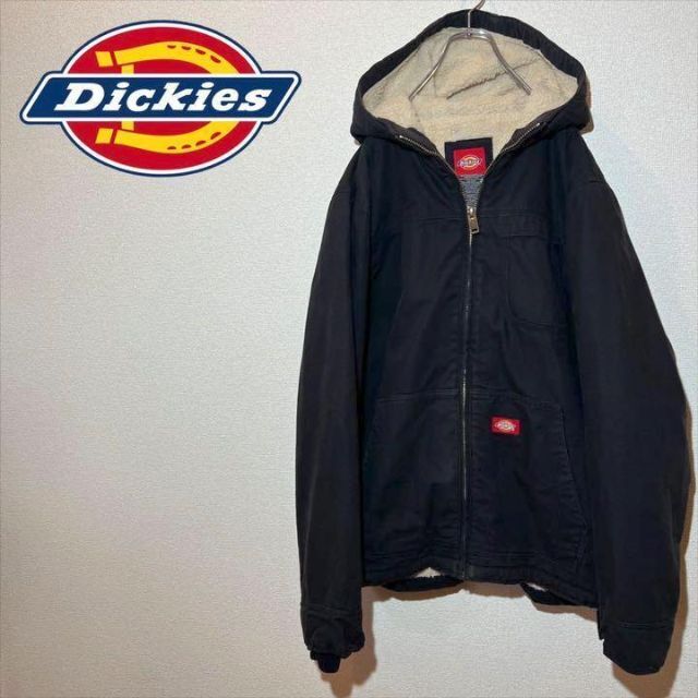 Dickies ディッキーズ カバーオール ダックジャケット 裏ボア フード付き