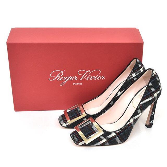 ROGER VIVIER - 美品♪ロジェヴィヴィエ ロゴバックル ツイード パンプス 35(約22cm)の通販 by 中古ブランド靴専門