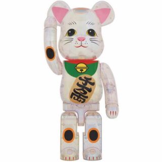 ベアブリック(BE@RBRICK)のBE@RBRICK 招き猫 透明メッキ 1000%(その他)