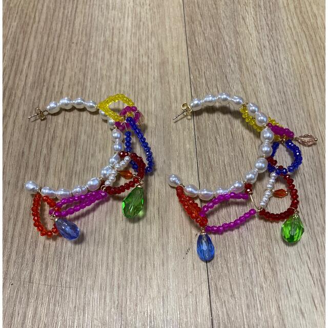 専用 zara pearl beads flower earrings レディースのアクセサリー(ピアス)の商品写真