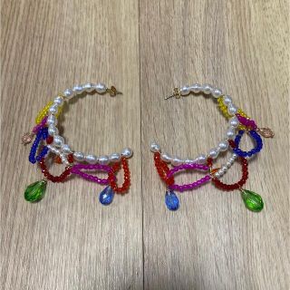 専用 zara pearl beads flower earrings(ピアス)