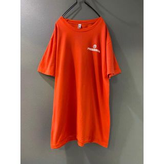 古着 ビンテージ オレンジ 英語 ロゴ プリント Tシャツ 美品(Tシャツ/カットソー(半袖/袖なし))