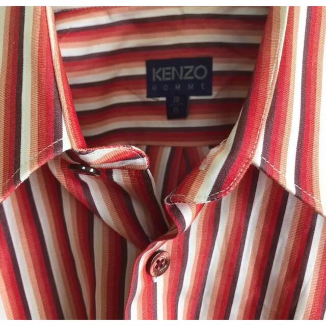 KENZO(ケンゾー)のKENZO シャツ　ストライプ　レッド メンズのトップス(シャツ)の商品写真