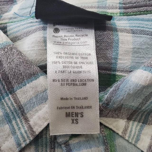 patagonia(パタゴニア)の【新入荷】【訳あり】patagonia　半袖　シャツ　チェック　XS　メンズ メンズのトップス(シャツ)の商品写真