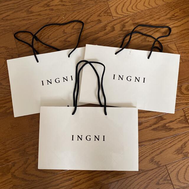 INGNI(イング)のINGNI  紙袋 ショップ袋 3枚セット レディースのバッグ(ショップ袋)の商品写真