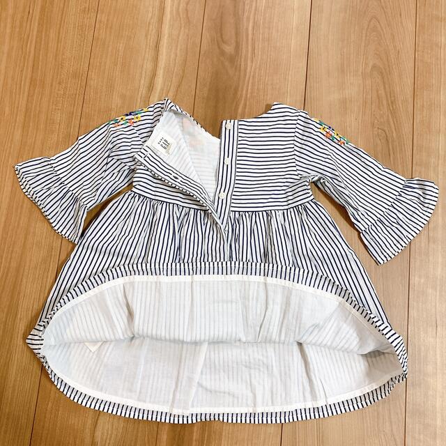 babyGAP(ベビーギャップ)のワンピース　ストライプ　babyGAP サイズ80 キッズ/ベビー/マタニティのベビー服(~85cm)(ワンピース)の商品写真