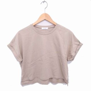 ビューティアンドユースユナイテッドアローズ(BEAUTY&YOUTH UNITED ARROWS)のB&Y ユナイテッドアローズ Tシャツ カットソー ロールアップ 半袖 ベージュ(カットソー(半袖/袖なし))