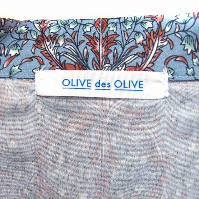 OLIVEdesOLIVE(オリーブデオリーブ)のオリーブデオリーブ OLIVE des OLIVE 草花柄シャツ ブラウス 長袖 レディースのトップス(シャツ/ブラウス(長袖/七分))の商品写真