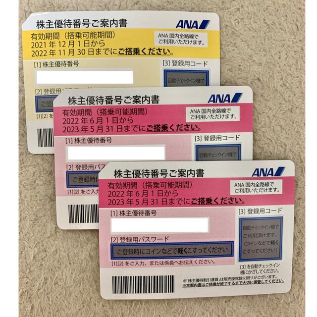 ANA株主優待券3枚セット | svetinikole.gov.mk