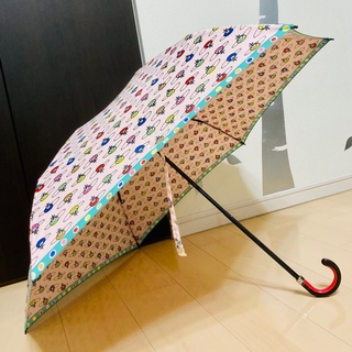 ヴィヴィアンウエストウッド(Vivienne Westwood)のヴィヴィアンウエストウッド　折り畳み傘　オーブ　総柄　ピンク(傘)