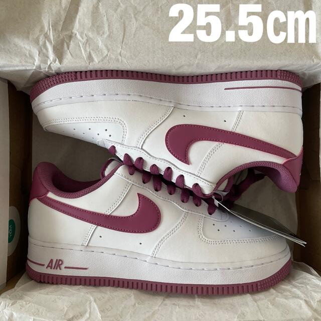 NIKE - 25.5㎝ NIKE エアフォース1 07ホワイト パープルの通販 by momo