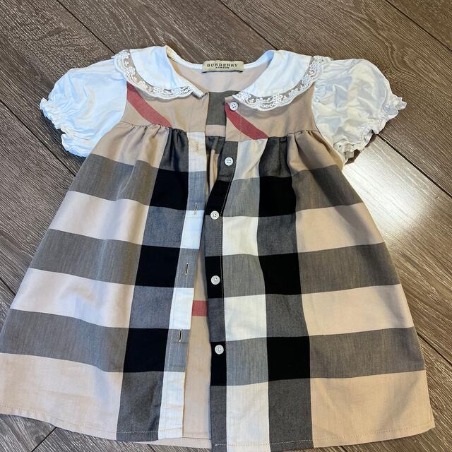 ワンピース　バーバリー　風　キッズ　ドレス　スカート キッズ/ベビー/マタニティのキッズ服女の子用(90cm~)(ワンピース)の商品写真