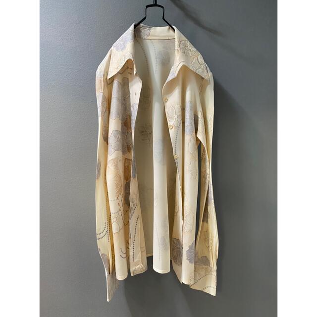 古着 ビンテージ 70s ヒッピー ポリエステル 花柄 フェイス 古着 ビンテージ 70s ヒッピー ポリエステル 花柄 フェイス