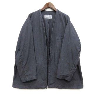 ネストローブ(nest Robe)のネストローブ スーピマコットン カラーレス ジャケット ネイビー 紺 21SS(ブルゾン)