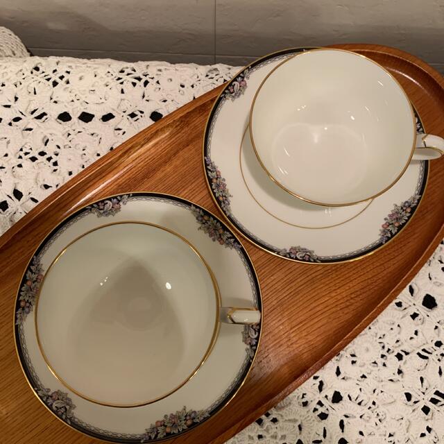 Noritake(ノリタケ)のノリタケ  フィルハーモニック　カップ＆ソーサー　2客 インテリア/住まい/日用品のキッチン/食器(食器)の商品写真