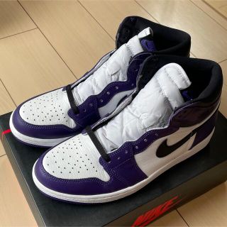 ナイキ(NIKE)のAJ1 RETRO HIGH OG COURT PURPLE(スニーカー)