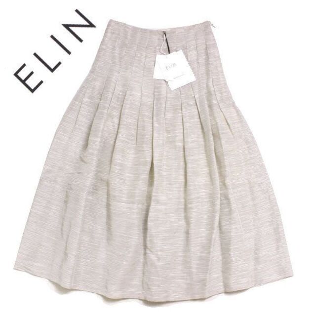 新品 ELIN リネンブレンドベルスカート 定価38,500円 エリン