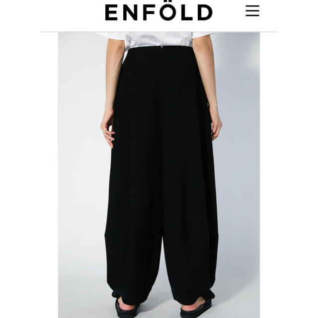 ENFOLD(エンフォルド)の2021AW ENFOLD PEダブルクロス ハーレムTROUSERS レディースのパンツ(その他)の商品写真