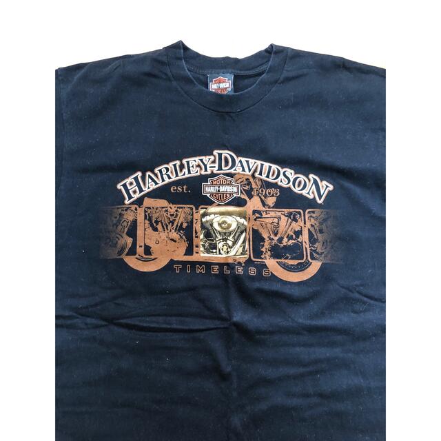 Harley Davidson(ハーレーダビッドソン)の今だけセール中‼️ハーレーダビッドソン　Tシャツ　ブラック　古着 メンズのトップス(Tシャツ/カットソー(半袖/袖なし))の商品写真