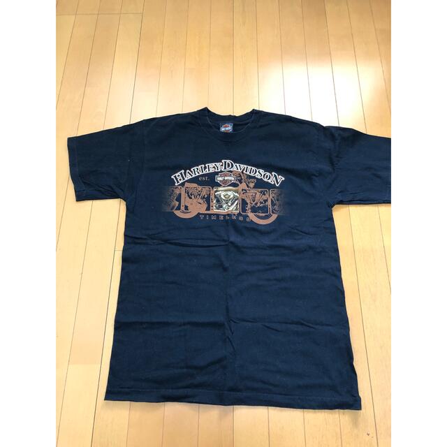 Harley Davidson(ハーレーダビッドソン)の今だけセール中‼️ハーレーダビッドソン　Tシャツ　ブラック　古着 メンズのトップス(Tシャツ/カットソー(半袖/袖なし))の商品写真