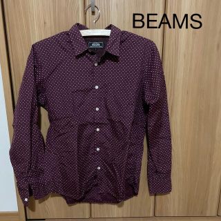 ビームス(BEAMS)のBEAMS  ドットワイシャツ　ワインレッド(シャツ)