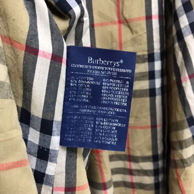 BURBERRY - 【バーバリー】ステンカラーコート ロングコート 比翼仕立て 裏地ノバチェックの通販 by 購入前に必ずコメント下さい｜バーバリーならラクマ