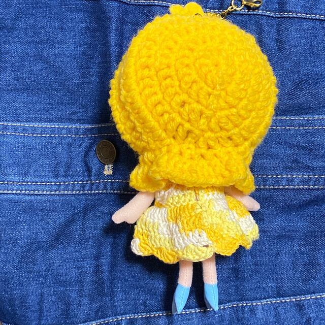 【E-24】イルメール ハッピードール アウトフィット 黄色 ひよこさん頭巾 ハンドメイドのぬいぐるみ/人形(人形)の商品写真