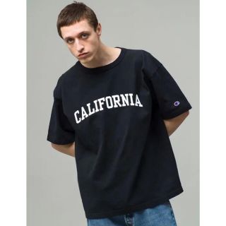 チャンピオン(Champion)のロンハーマン  チャンピオンTシャツ　新品未使用　ブラック　サイズM(Tシャツ/カットソー(半袖/袖なし))