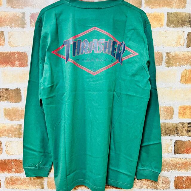 THRASHER(スラッシャー)のユニセックス THRASHER スラッシャー バックプリントロンT 長袖 Ｌ メンズのトップス(Tシャツ/カットソー(七分/長袖))の商品写真