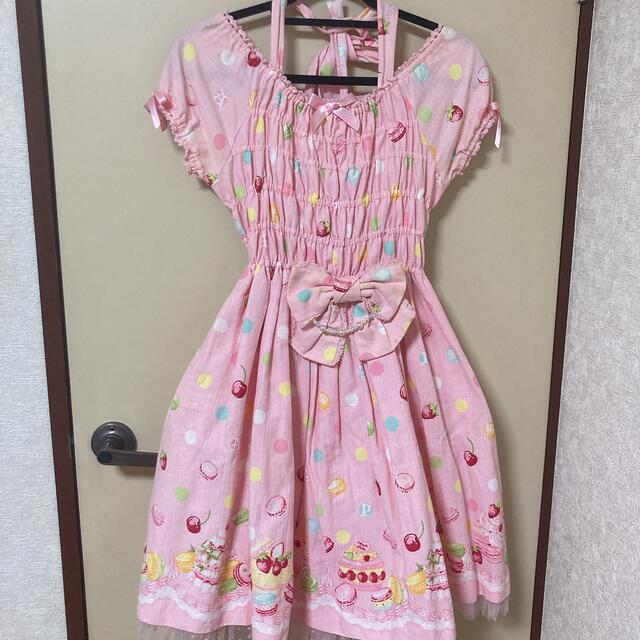搬入設置サービス付 Angelic pretty 夢みるマカロンワンピース - ひざ