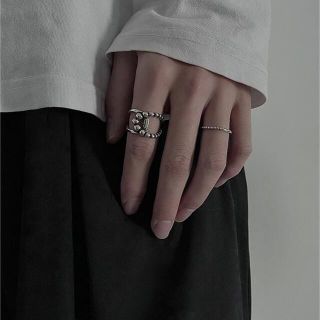 トゥデイフル(TODAYFUL)のGrain cross ring silver No.842(リング(指輪))