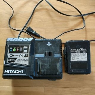 ヒタチ(日立)の日立　急速充電器　蓄電池　2個(工具/メンテナンス)