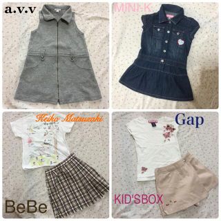 ベベ(BeBe)の100㎝ キッズ ブランド服 6点まとめ売り(ワンピース)