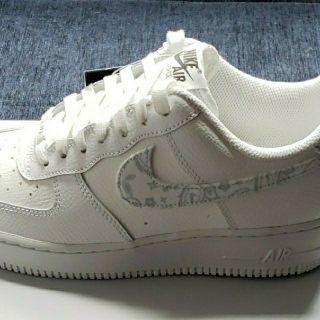 ナイキ(NIKE)のNIKE AF1★ナイキ W エアフォース1白 ペイズリー×ホワイト25.5cm(スニーカー)