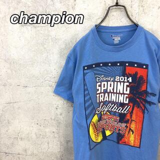 Champion - 希少 90s チャンピオン Tシャツ ビッグプリント 美品