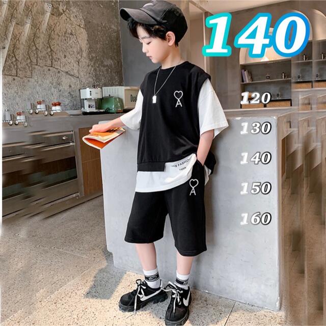 キッズ 男の子 セットアップ 韓国 130 Tシャツ ハーフパンツ スウェット 通販