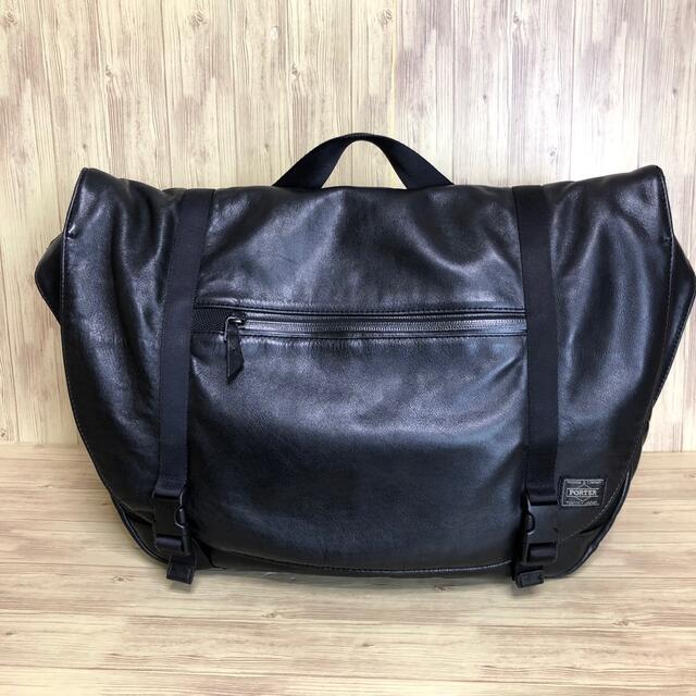 【廃盤 希少】PORTER ZOOM MESSENGER BAG （L）黒