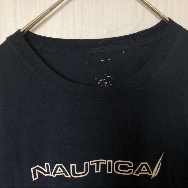 NAUTICA(ノーティカ)のノーティカ半袖Tシャツブランドロゴビッグプリントアメリカ古着 メンズのトップス(Tシャツ/カットソー(半袖/袖なし))の商品写真